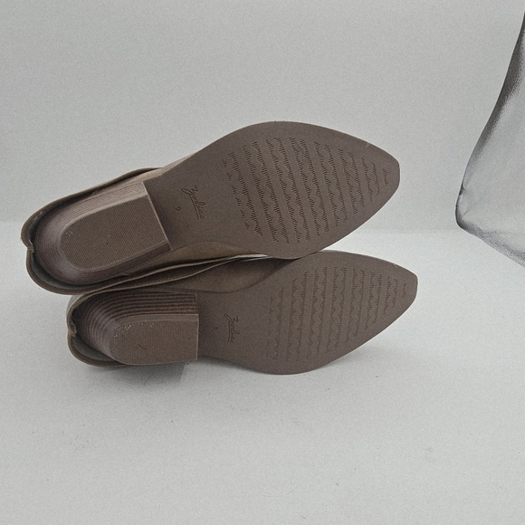 Zodiac Malina Foldover Cuff Western Booties Cognac Size 9 - Picture 5 of 10